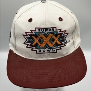 Vintage Logo 7 Super Bowl XXX 30 Snapback Hat 90s NFL - Dallas Cowboys